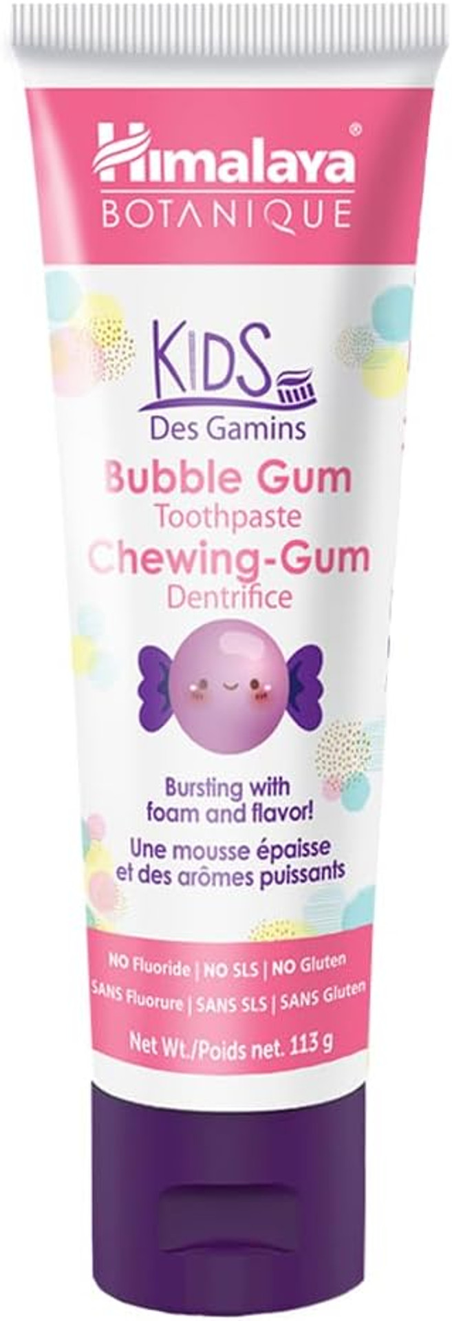 Himalaya Botanique Kids Toothpaste, Herbal, Bubble Gum Flavor, Fights Plaque, Fluoride Free, Gentle, No Artificial Flavors Or Colors, Sls Free, Gluten Free, Cruelty Free, Vegan, Foaming, 4 Oz, 1 Packã¢Â
 Himalaya Botanique Kids Toothpaste, Herbal, Bubble Gum Flavor, Fights Plaque, Fluoride Free, Gentle, No Artificial Flavors Or Colors, Sls Free, Gluten Free, Cruelty Free, Vegan, Foaming, 4 Oz, 1 Packã¢Â