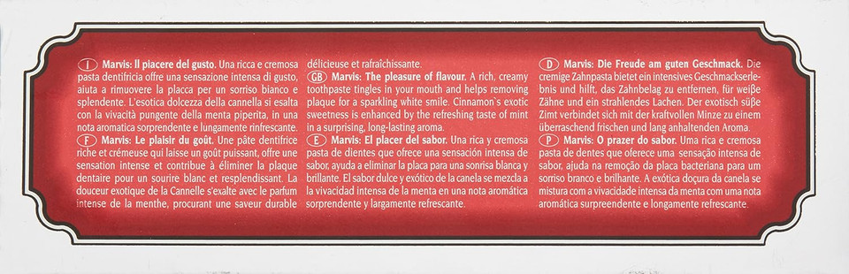 Marvis Cinnamon Mint Toothpaste