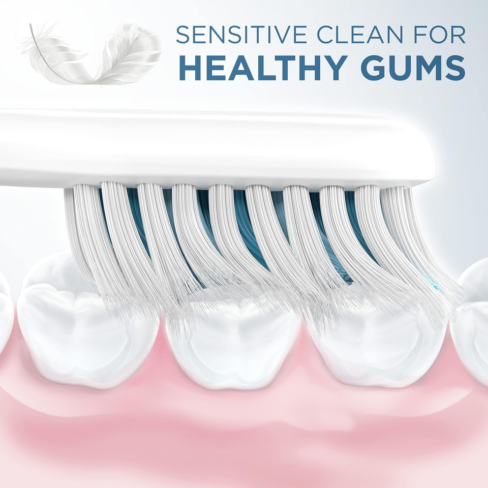 Oral-B Clic Toothbrush Sensitive Clean Replacement Brush Heads, Black, 2 Count