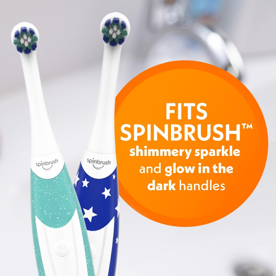 Spinbrush Kids Replacement Heads, Soft Bristles, 2-Pack Spinbrush Kids Replacement Heads, Soft Bristles, 2-Pack