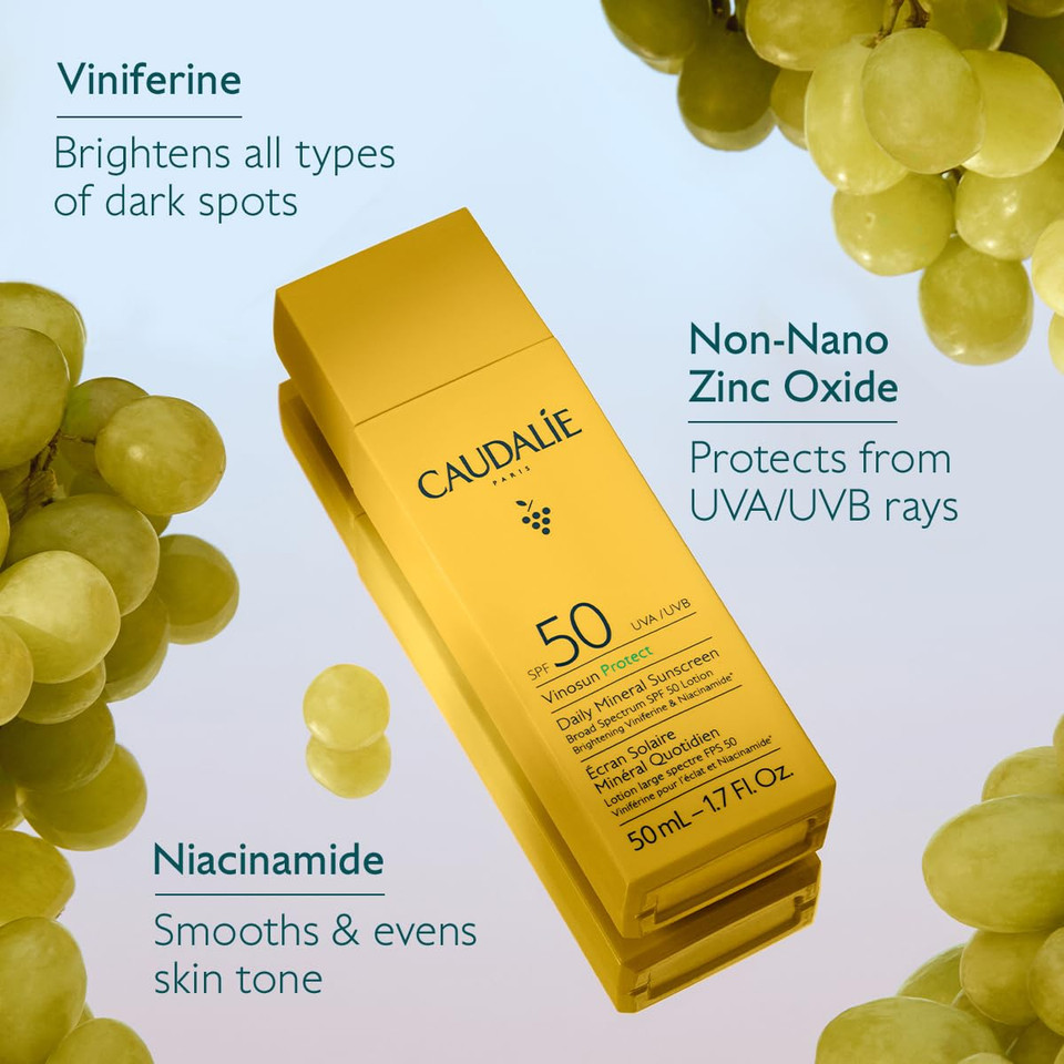 Caudalie Vinosun Daily Mineral Sunscreen Spf50