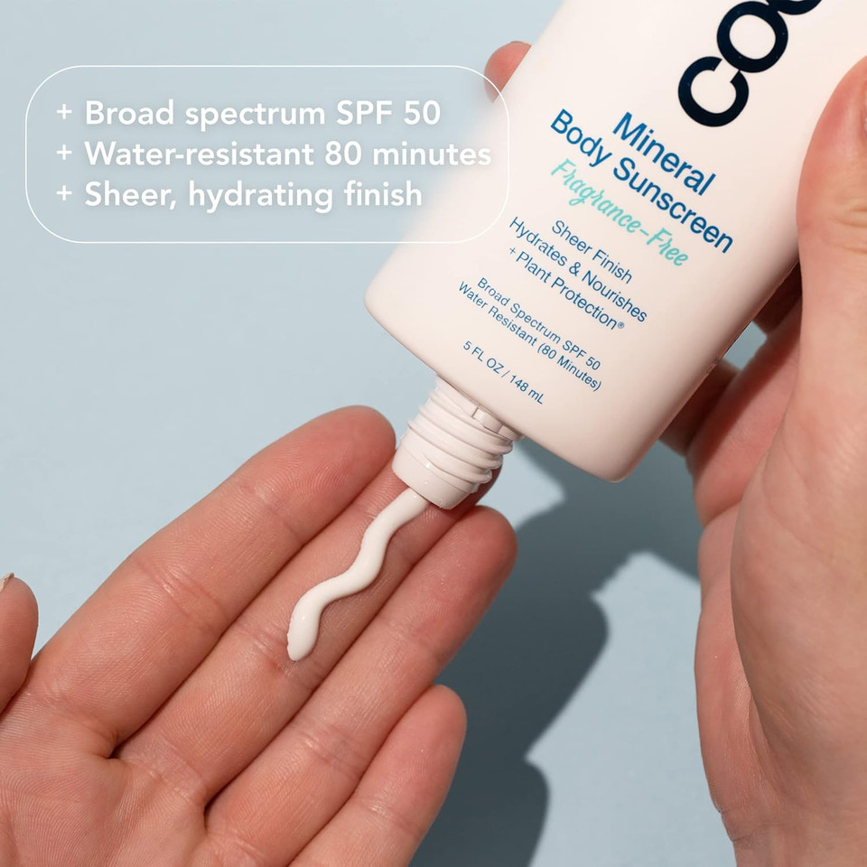 Coola Organic Mineral Sunscreen Sunblock Body Lotion, Dermatologist Tested Skin Care For Daily Protection, Vegan And Gluten Free, 5 Fl Oz