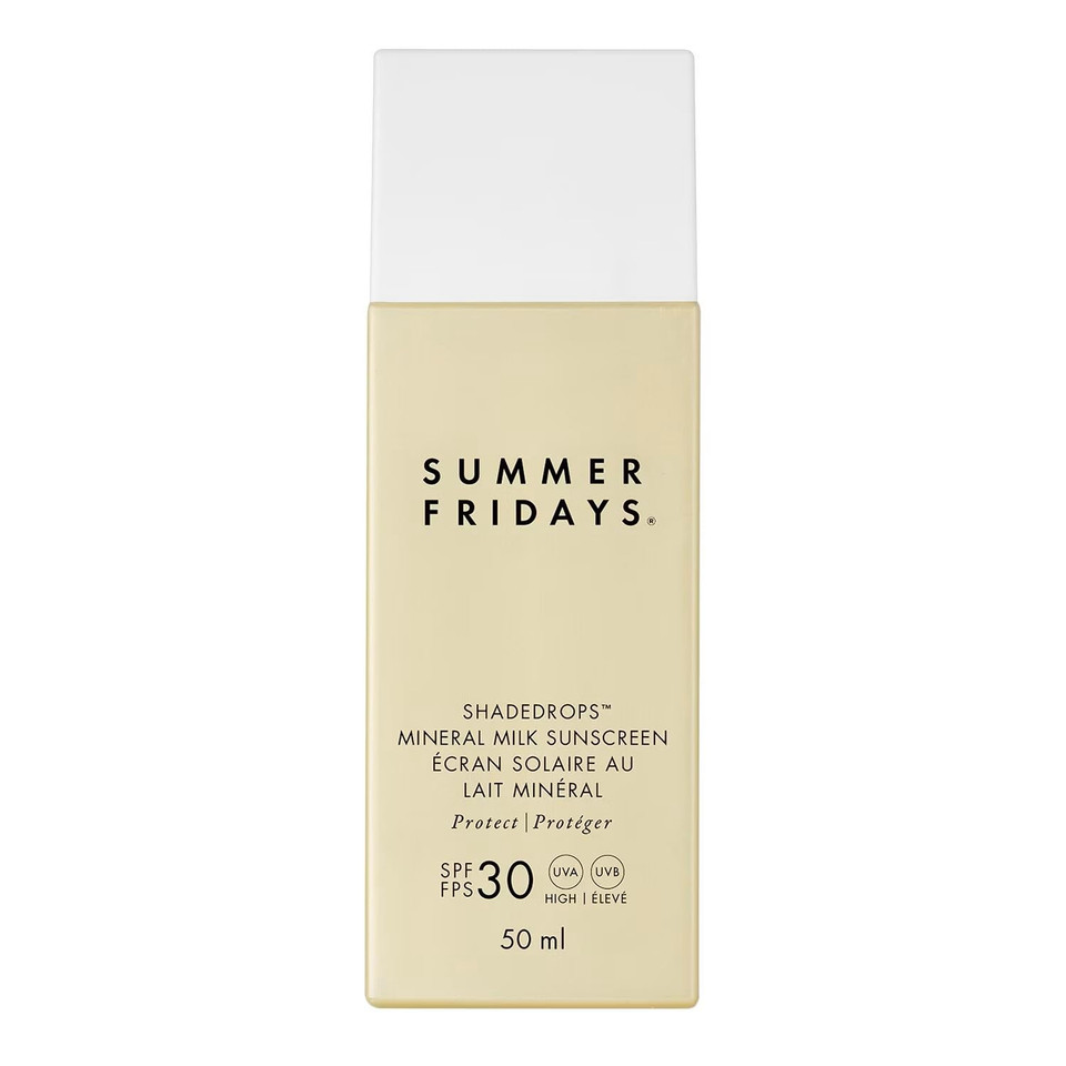 Summer Fridays Shadedrops Broad Spectrum Spf 30 Mineral Milk Sunscreen With Zinc Oxide - Lightweight, Moisturizing Formula With A Soft, Natural Finish (1.7 Fl Oz)