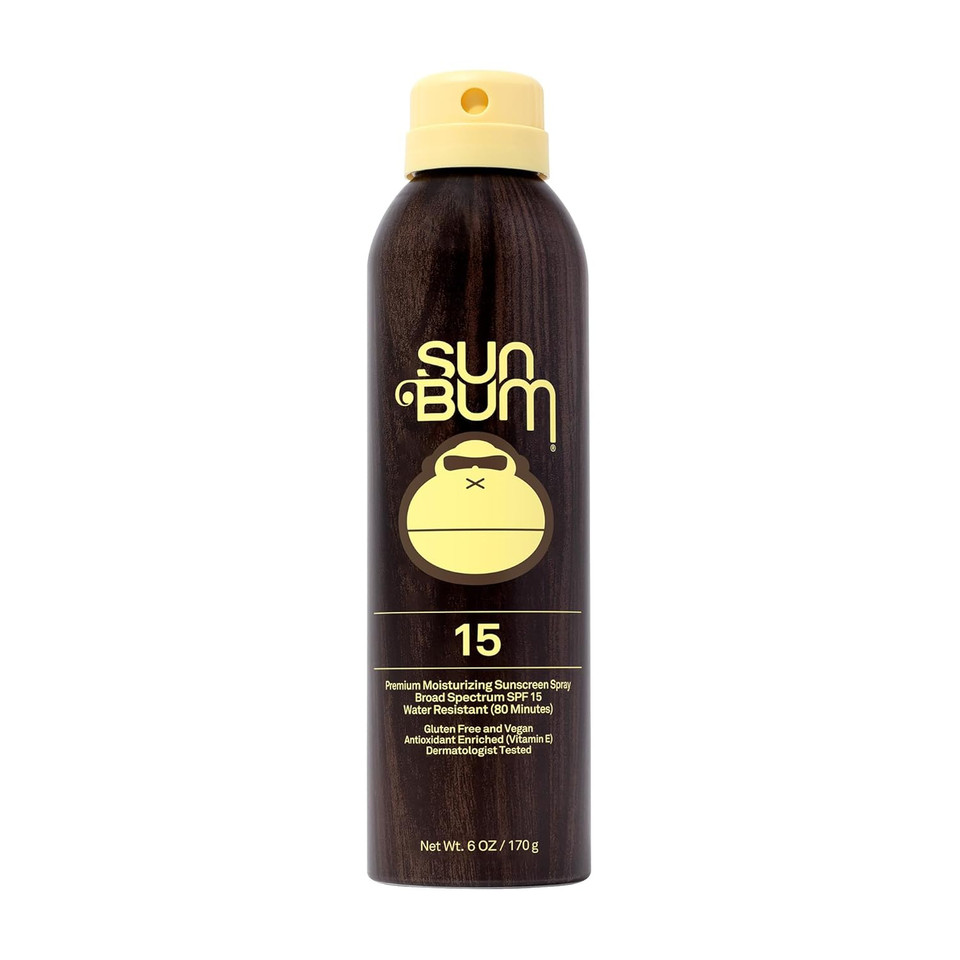 Sun Bum Original Spf 15 Sunscreen Spray |Vegan And Hawaii 104 Act Compliant (Octinoxate & Oxybenzone Free) Broad Spectrum Moisturizing Uva/Uvb Sunscreen With Vitamin E | 6 Oz