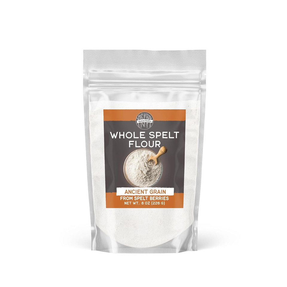 Birch & Meadow Whole Spelt Flour, 8 Oz, Ancient Grain, From Spelt Berries, Nutty Flavor