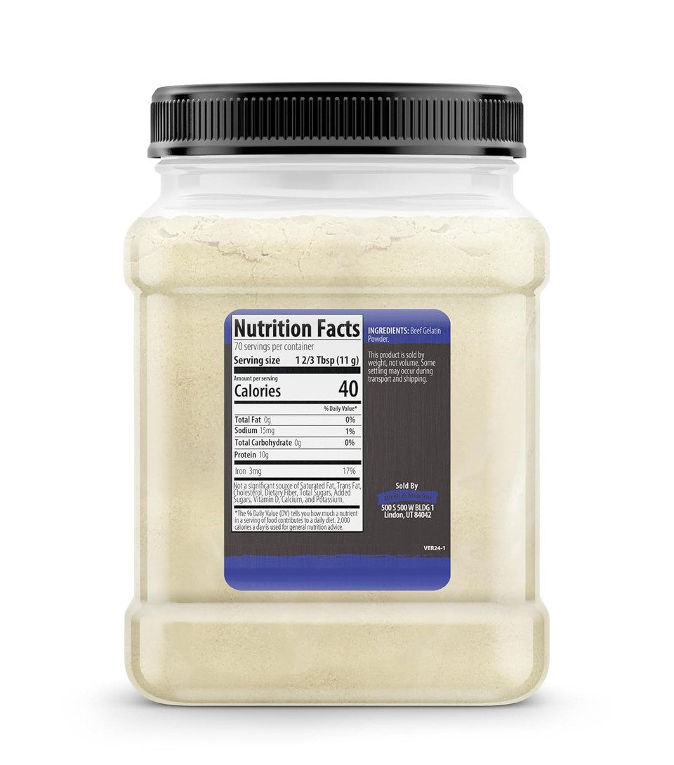 Birch & Meadow Beef Gelatin, Desserts & Dishes, Versatile, Thickening Agent (1.7 Pound)