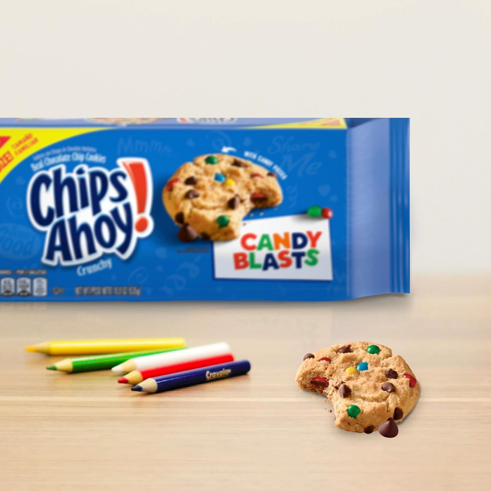 Chips Ahoy! Candy Blast Family Size Cookies, 18.9 Oz