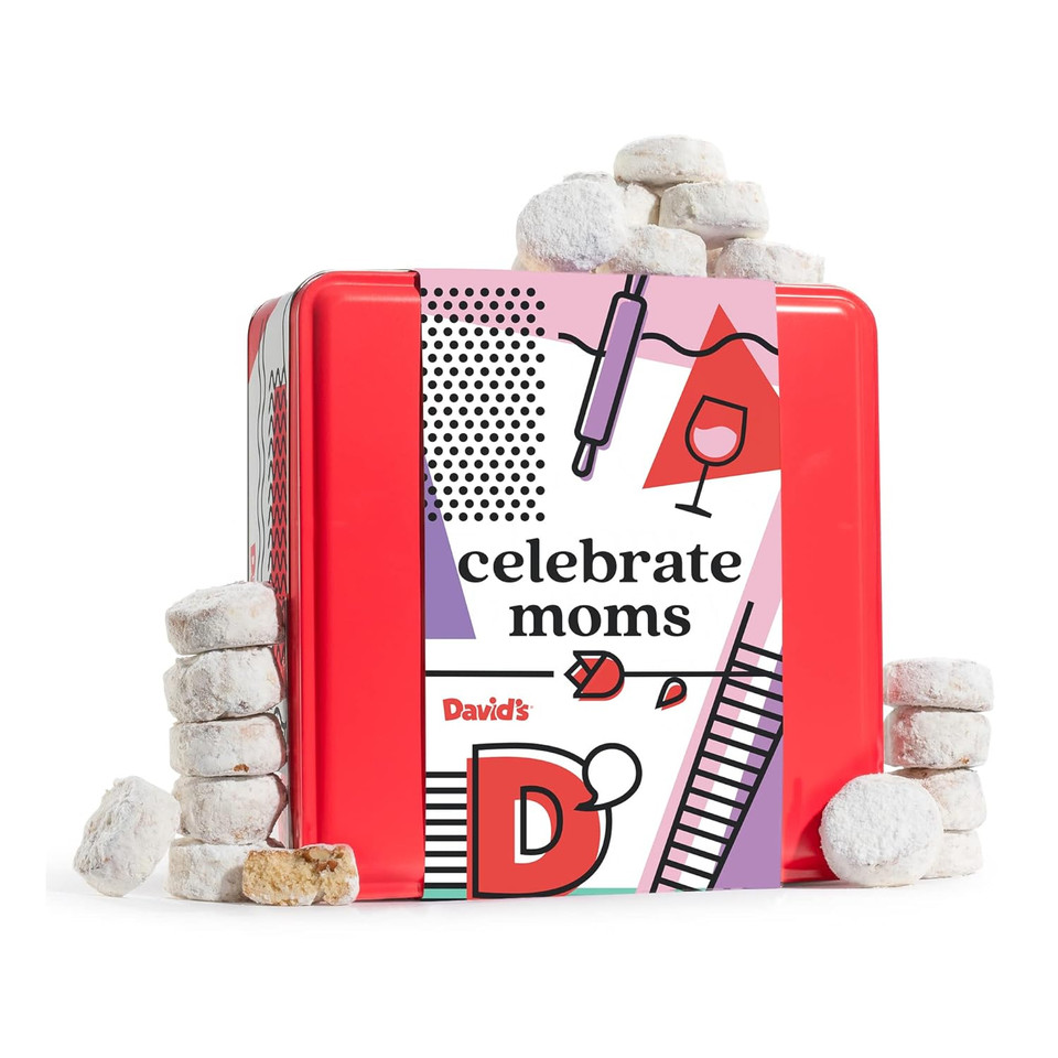 Davidã¢ÂS Cookies Ideal Mother'S Day Gift For Moms ÃÂ Butter Pecan Meltaways Cookies With Crunchy Pecans And Powdered Sugar ÃÂ Premium Fresh Ingredients ÃÂ Comes In A Celebrate Moms Tin Box 1Lb