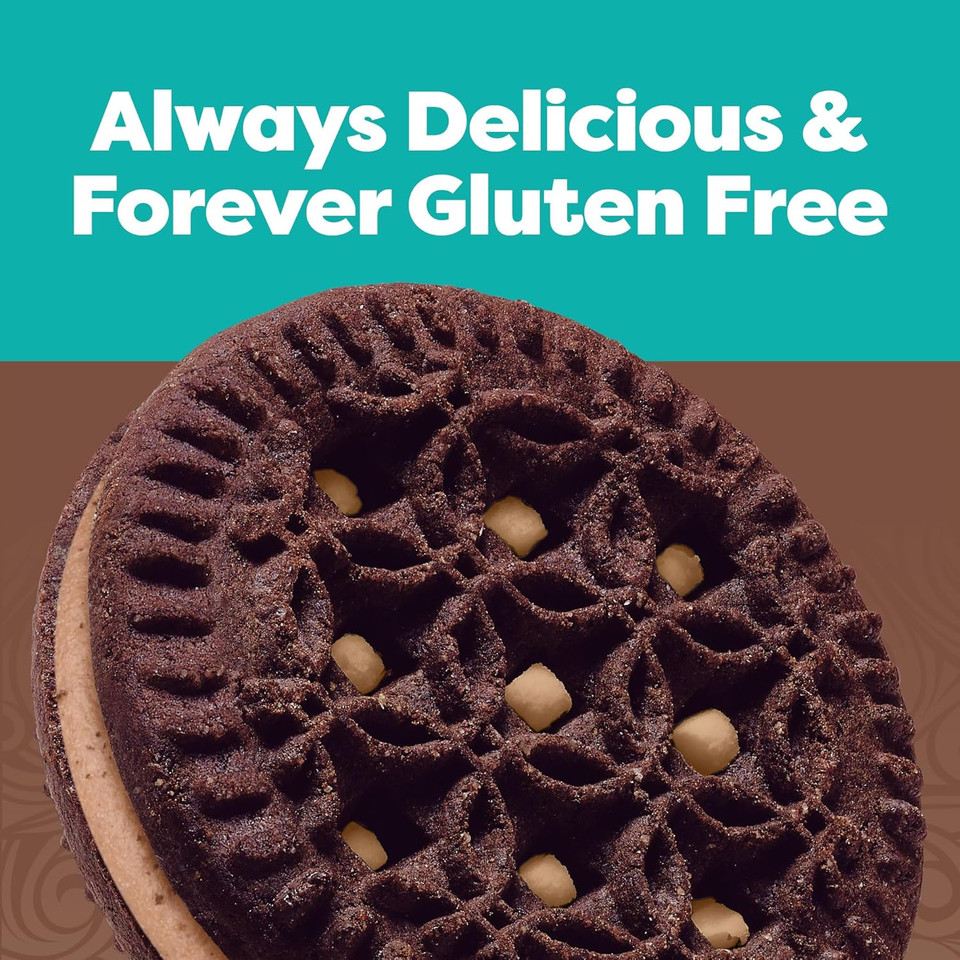 Glutino Swiss Miss Gluten Free Hot Cocoa Flavored Sandwich Cookies, Gluten Free Snacks, 10.5 Oz
