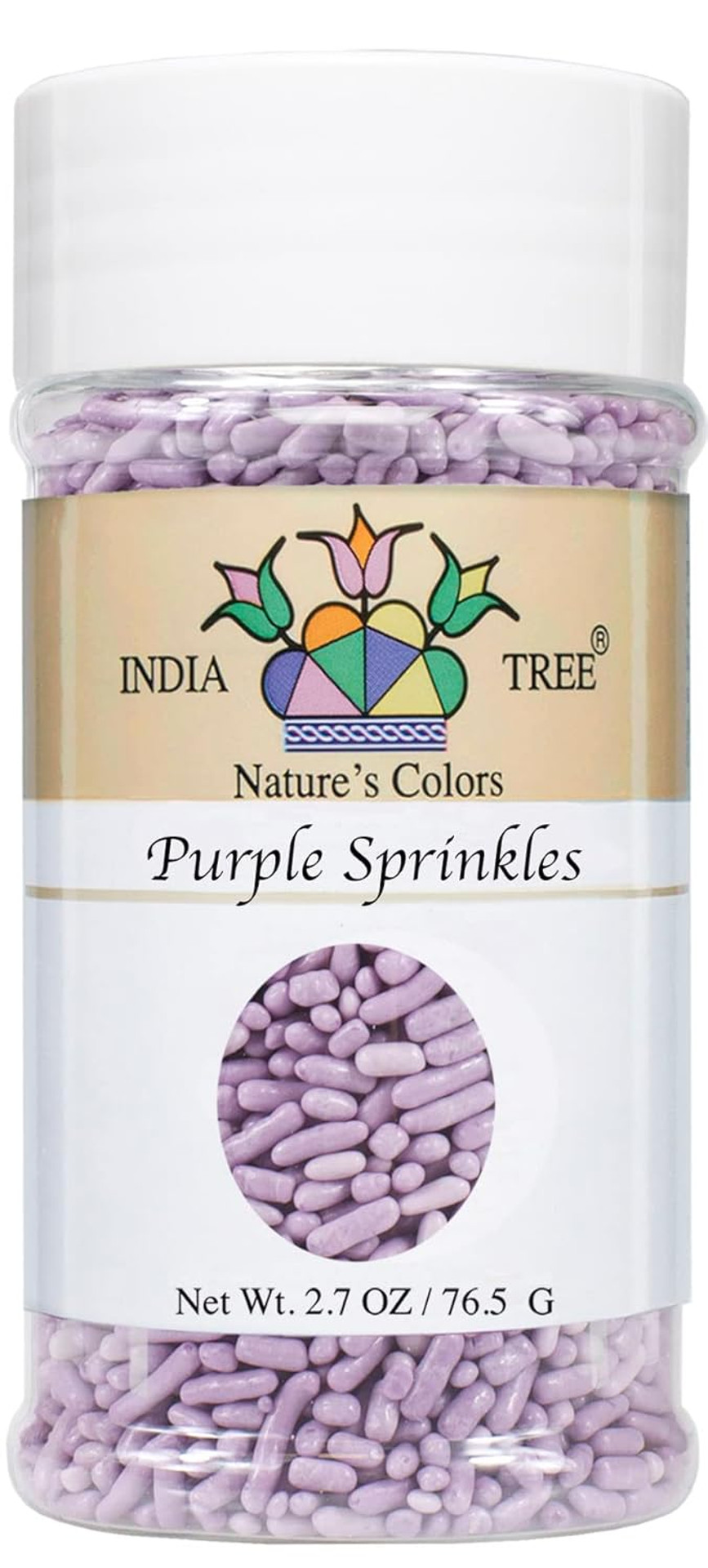 Nature'S Colors, Purple, Sugar Sprinkles For Baking And Decorating, Small, 2.7 Oz Jar (Pack Of 1)