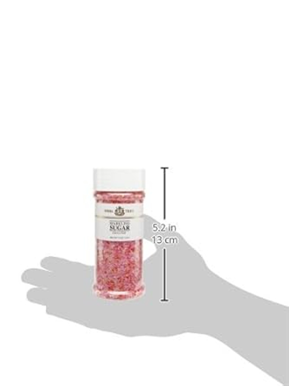 India Tree, Cherry Pink Sparkling Sugar, Large Jar | Shimmery Sprinkles For Baking & Decorating | 7.5 Oz Jar (Pack Of 4)