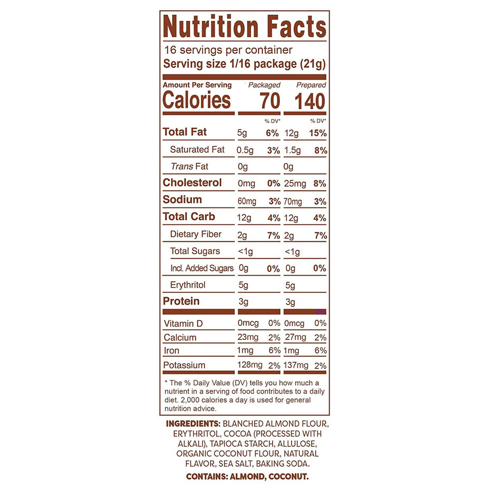 Swerve Sweets Brownie Bake Mix, Gluten Free, No Sugar Added, 12 Ounces (Pack Of 1)
