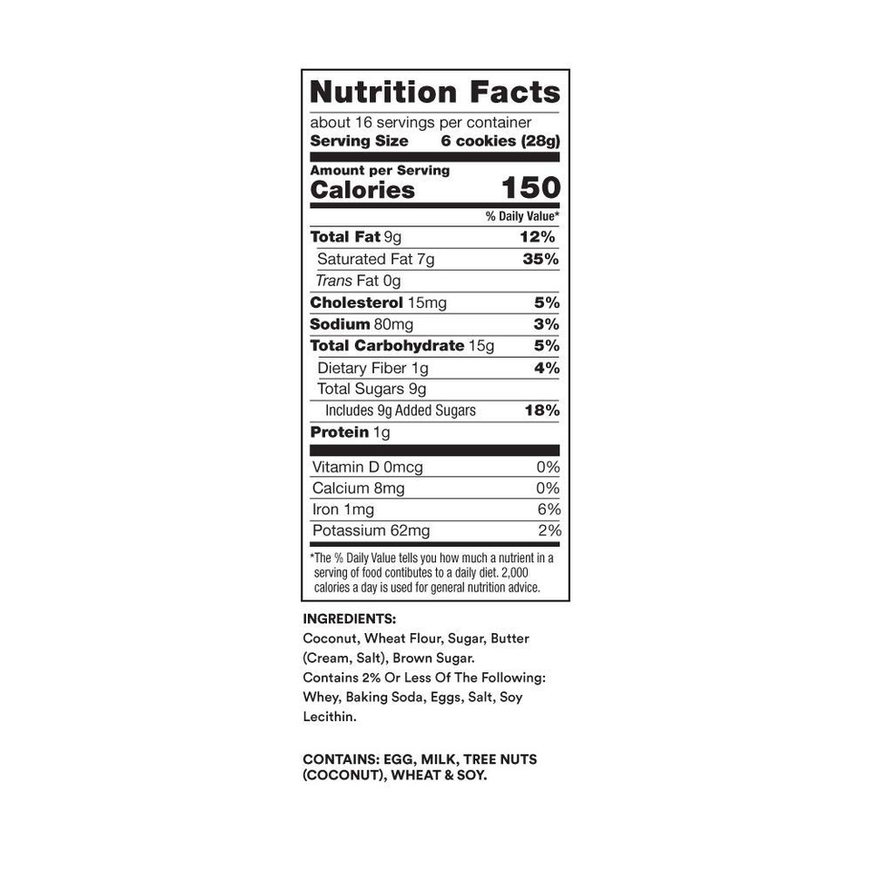 Thinsters Cookie Thins Cookies, Toasted Coconut, 16Oz (Pack Of 2), Non-Gmo, Peanut Free, No Corn Syrup, Crunchy Cookies, No Artificial Flavors, Colors, Or Preservatives