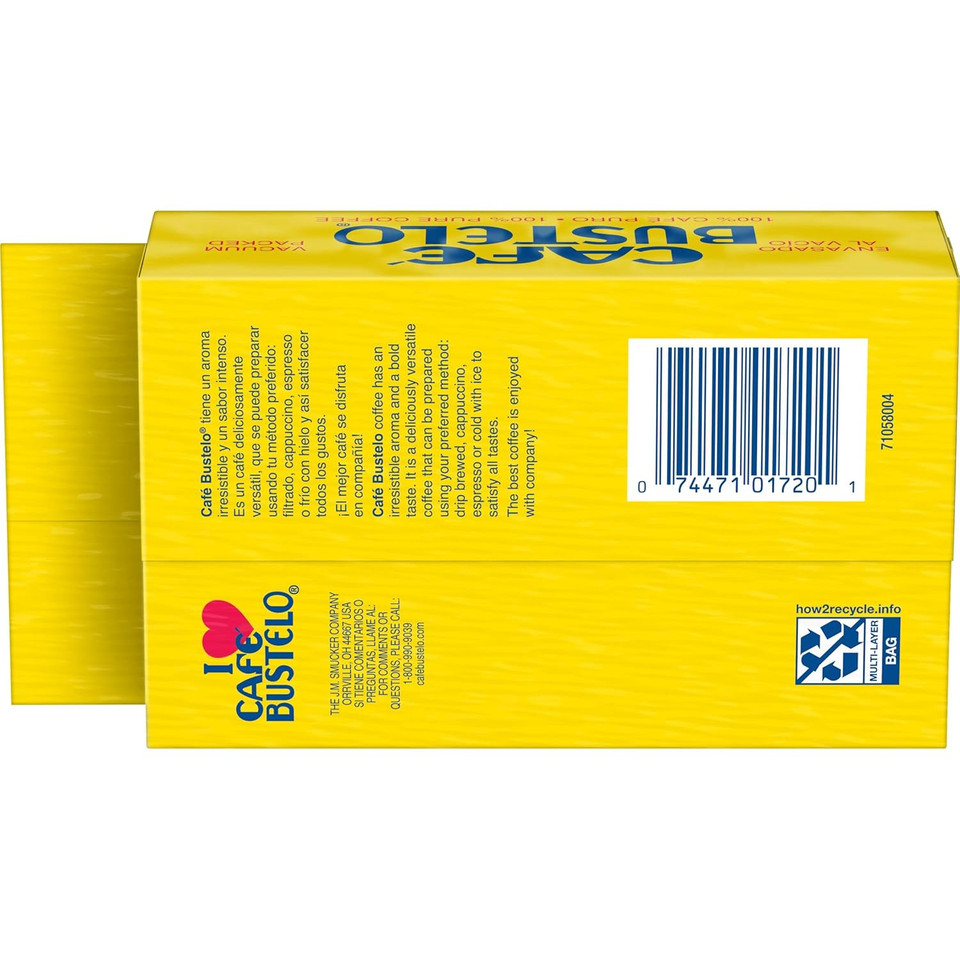 Cafã£Â© Bustelo Espresso Dark Roast Ground Coffee Brick, 10 Ounce (Pack Of 12)