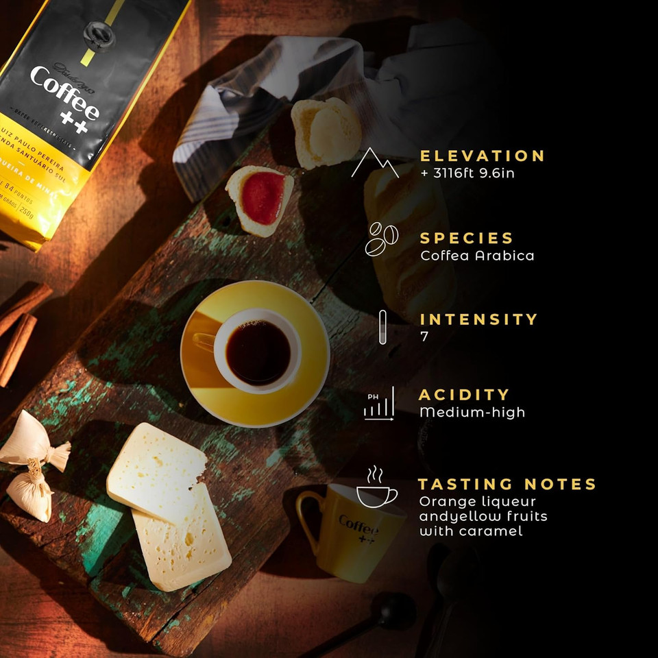Pour Over Coffee Plus | Unique Flavor In Portable Drip Bags | Gourmet Coffee Experience, Easy To Use, Freshness, Eco-Friendly | Medium Roast Beans | Single Serve Premium Packs | Yellow | 10 Servings