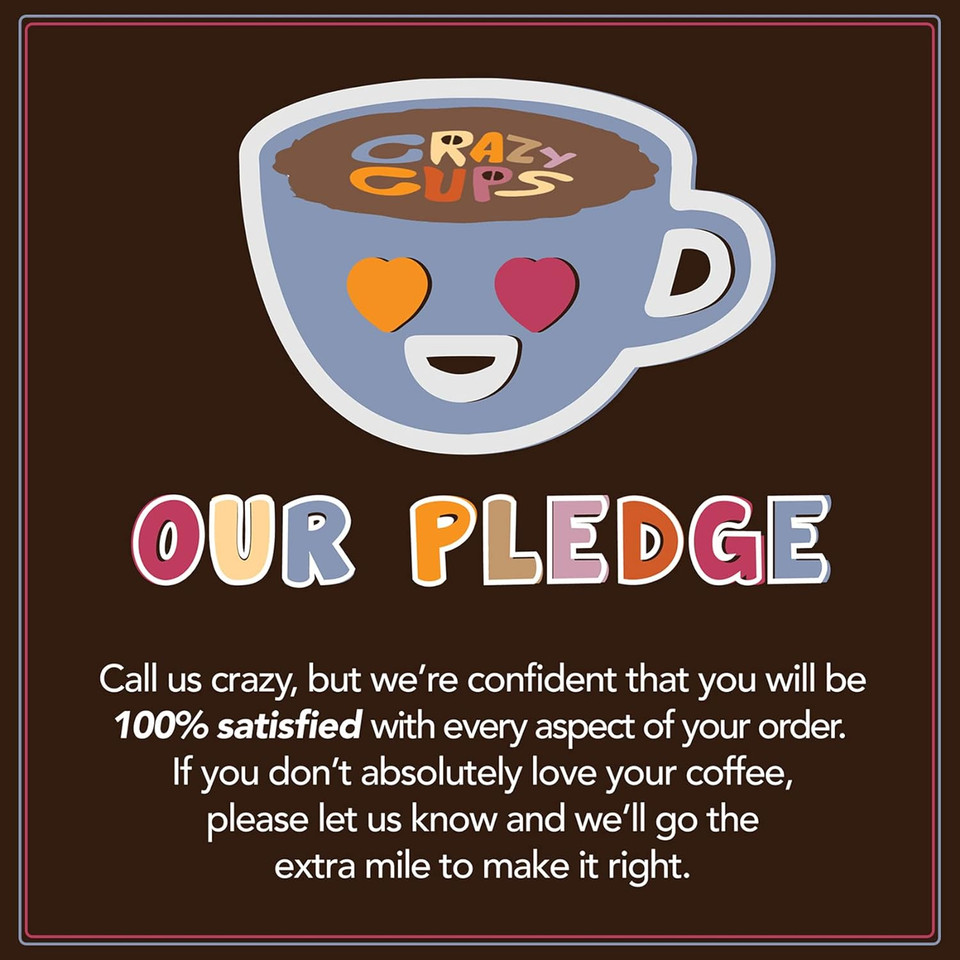 Crazy Cups Decaf Variety Pack, Hot Or Iced Coffee, Coffee Pods Variety With Decaf Flavored Coffee Pods For Keurig K Cups Machines, Decaf Coffee Variety Pack, 72 Count