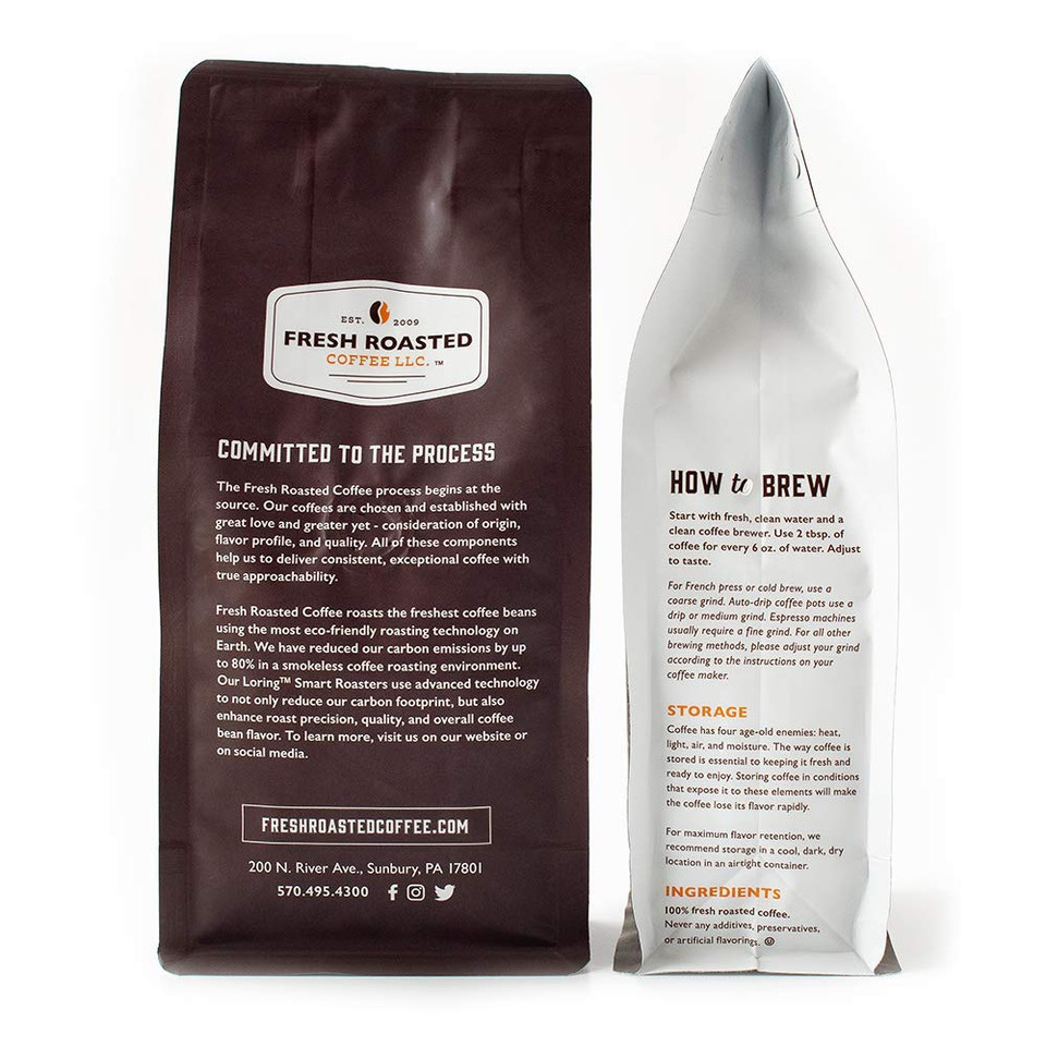 Fresh Roasted Coffee, Dark Brazil Cerrado, 2 Lb (32 Oz), Med-Dark Roast, Whole Bean, Kosher