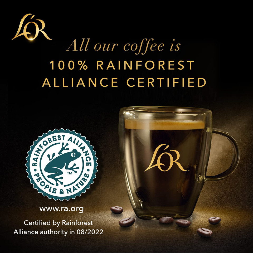 L'Or Coffee Pods, 30 Capsules Medium Dark Roast Variety Pack, Single Cup Aluminum Coffee Capsules Exclusively Compatible With The L'Or Barista System