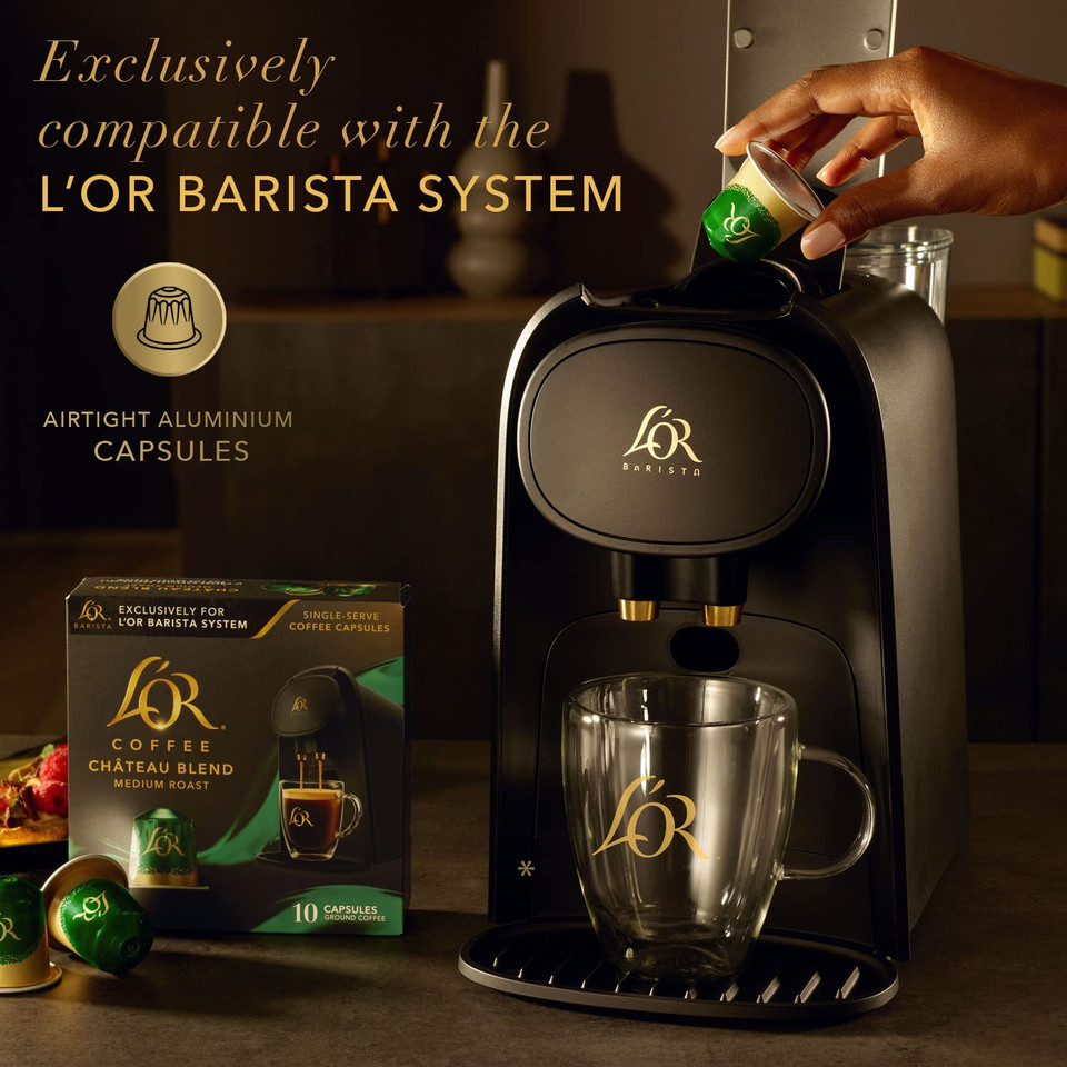 L'Or Coffee Pods, 30 Capsules Provocateur Medium Roast Blend, Single Cup Aluminum Coffee Capsules Exclusively Compatible With The L'Or Barista System