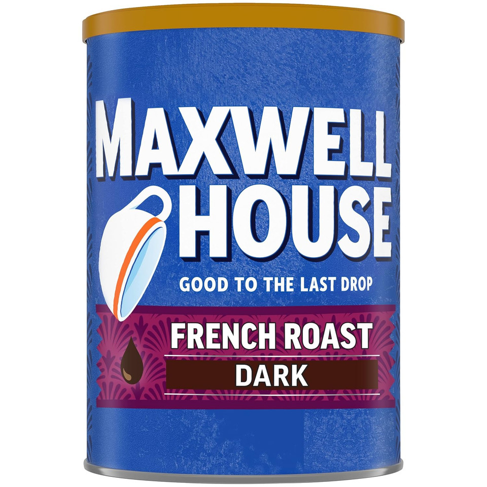 Maxwell House French Blend Ground Coffee, Bold Roast, 11 Ounce Canister