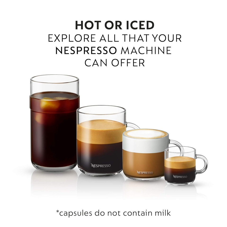 Nespresso Capsules Vertuo, Double Espresso Scuro, Dark Roast Espresso Coffee, 30-Count Coffee Pods, Brews 2.7Oz