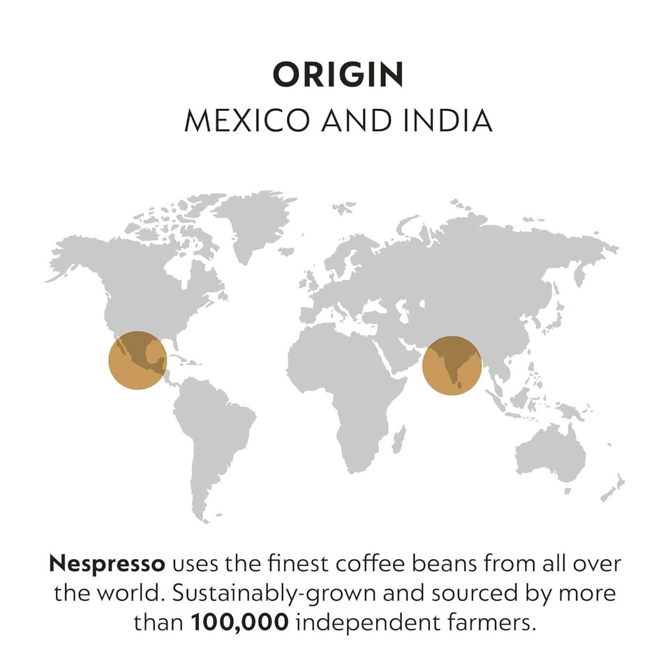 Nespresso Capsules Originalline, Capetown Lungo, Dark Roast Espresso Coffee Pods, 50-Count Espresso Pods, Brews 3.7Oz