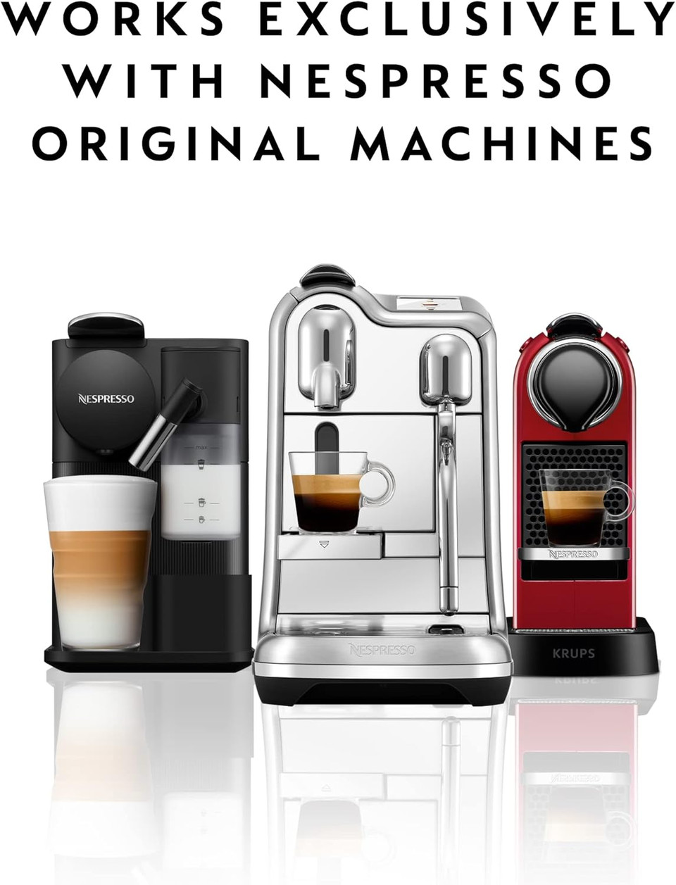 Nespresso Capsules Originalline, Kazaar, Dark Roast Espresso Coffee, 50-Count Espresso Coffee Pods