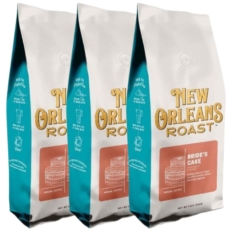 New Orleans Roast - Bride'S Cake Ground Coffee 12Oz (Pack Of 3)