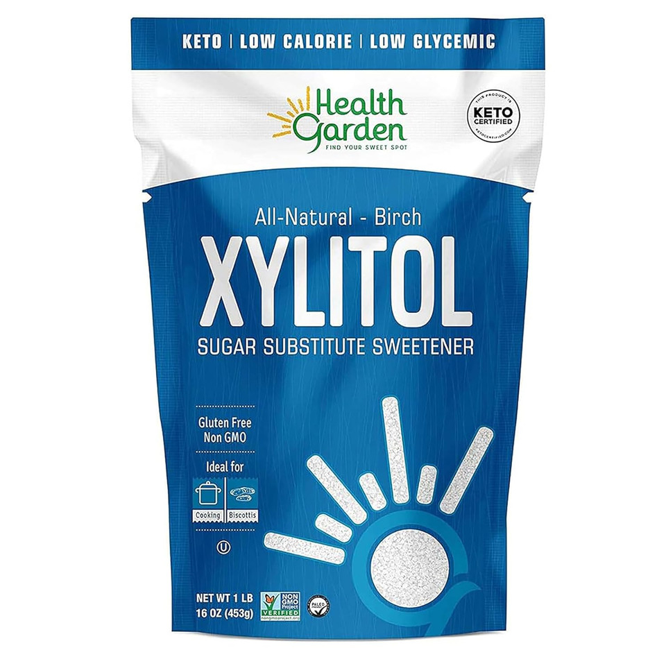 Health Garden Birch Xylitol Sweetener - Pure Birch Xylitol - Non Gmo, Kosher, And Made In The U.S.A. - Ideal Powdered Sugar Substitute - Non-Gmo Sugar Alternative - 2.5 Lb