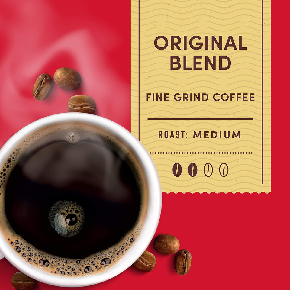 Tim Hortons Original Blend, Medium Roast Ground Coffee, Canadaã¢ÂS Favorite Coffee, Made With 100% Arabica Beans, 48 Ounce Canister