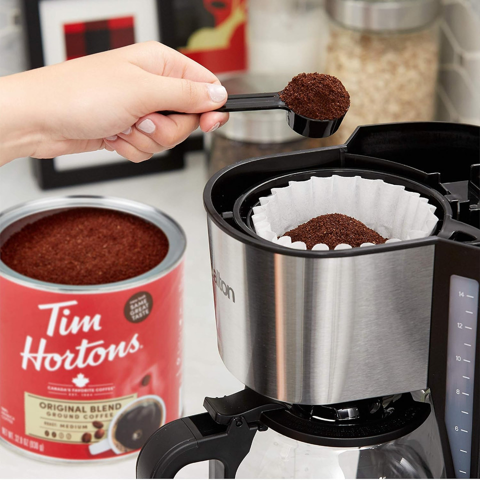 Tim Hortons Original Blend, Medium Roast Ground Coffee, Canadaã¢ÂS Favorite Coffee, Made With 100% Arabica Beans, 48 Ounce Canister