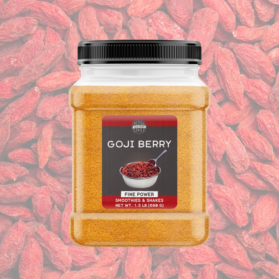 Birch & Meadow Goji Berry Powder, Tart & Fruity, Smoothies & Beverages (24 Ounce)