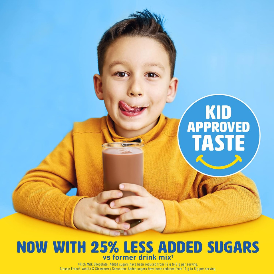 Carnation Breakfast Essentials Complete Nutritional Drink Rich Milk Chocolate / Classic French Vanilla / Strawberry Sensation Flavor 1.26 Oz. 60 Ct