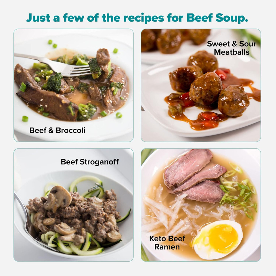 Keto Chow Beef Soup Base - 1 Meal Pack