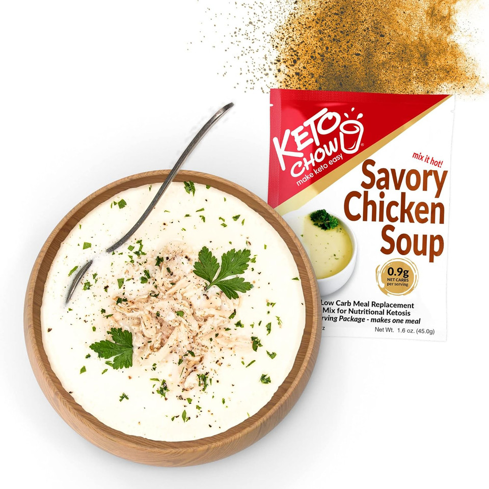Keto Chow Savoury Chicken Soup - 1 Meal Pack