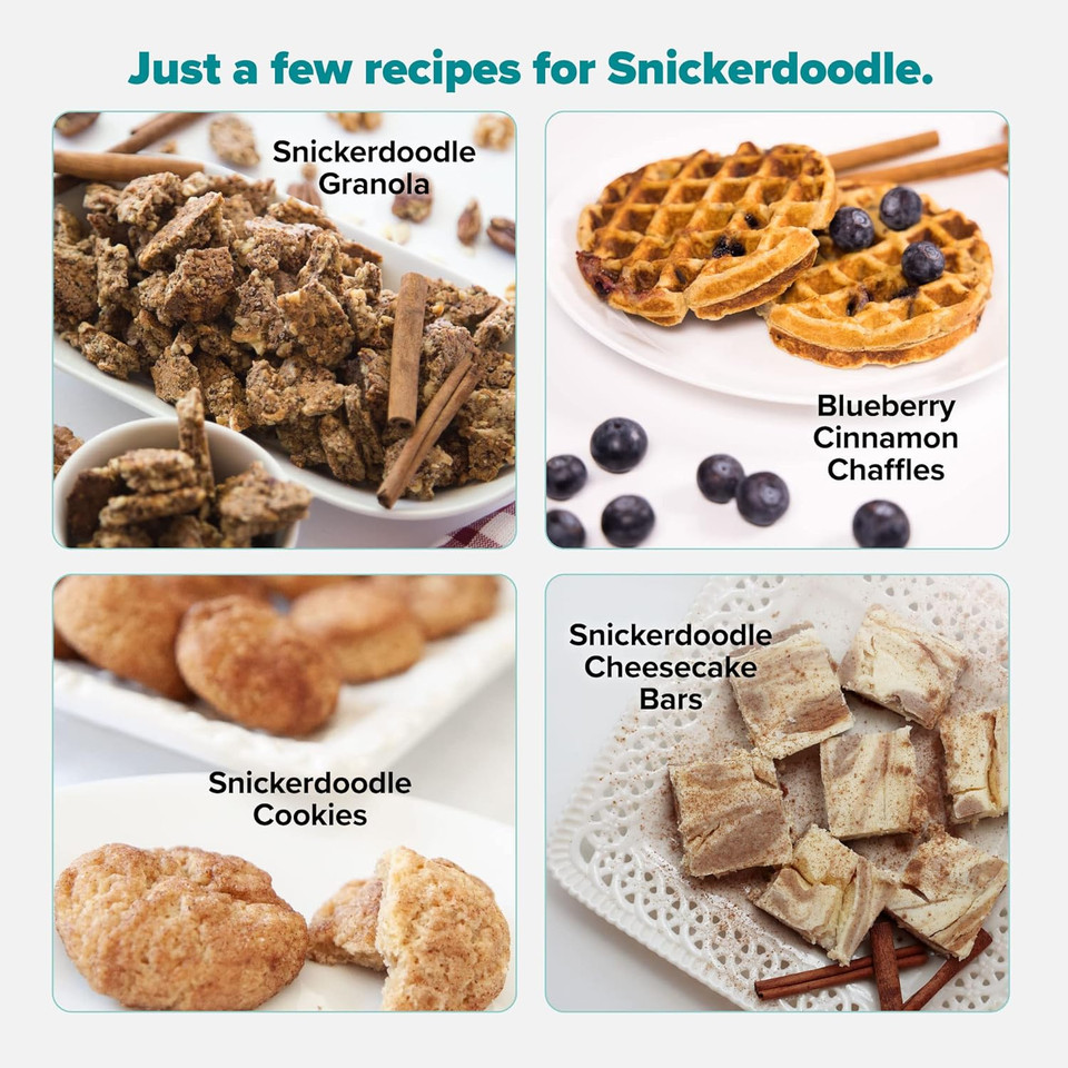 Keto Chow Snickerdoodle | Keto Meal Replacement Shake Powder | Nutritionally Complete Keto Food | Low Carb Keto Meals | Delicious Easy Meal Substitute Drink | Protein Rich You Choose The Fat| 21 Meal