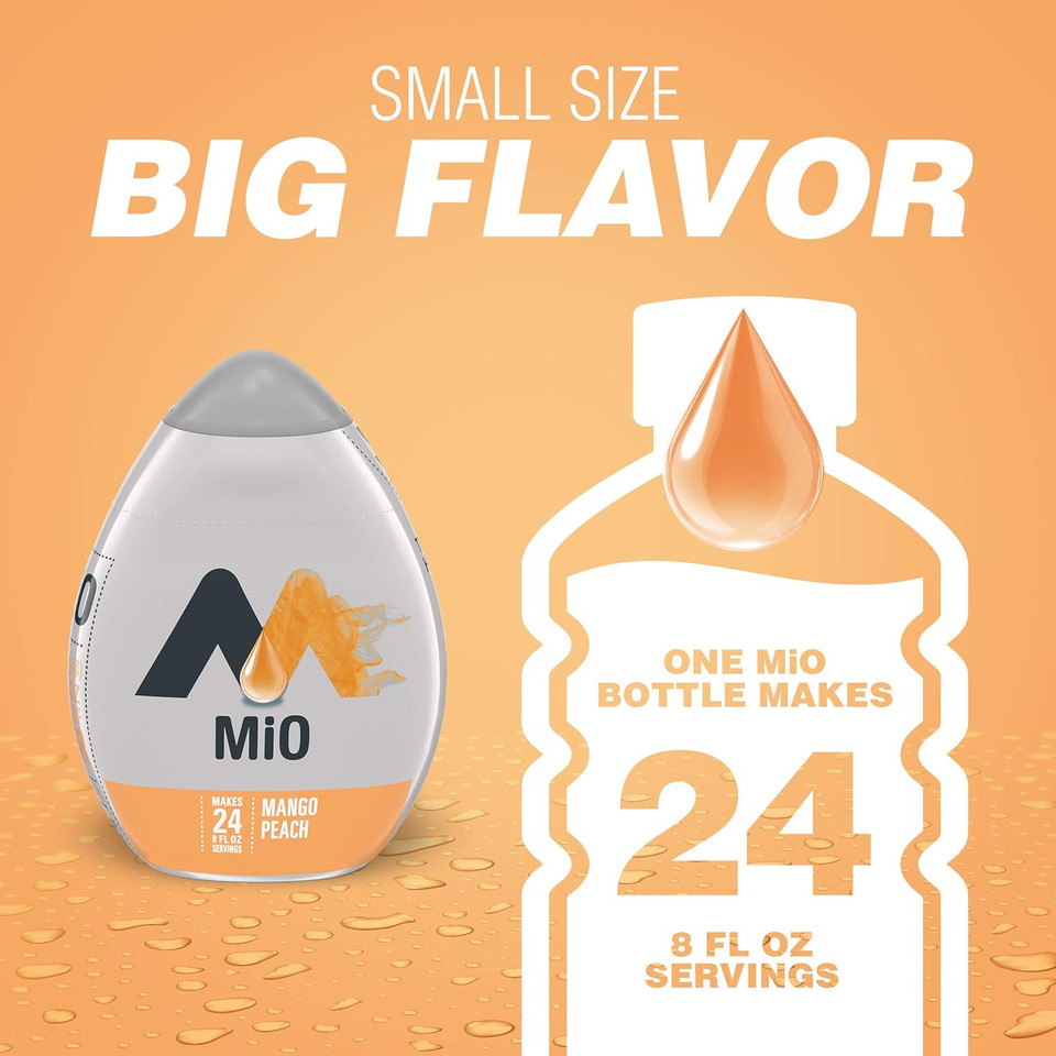 Mio Mango Peach Naturally Flavored Liquid Water Enhancer, 1.62 Fl Oz Bottle