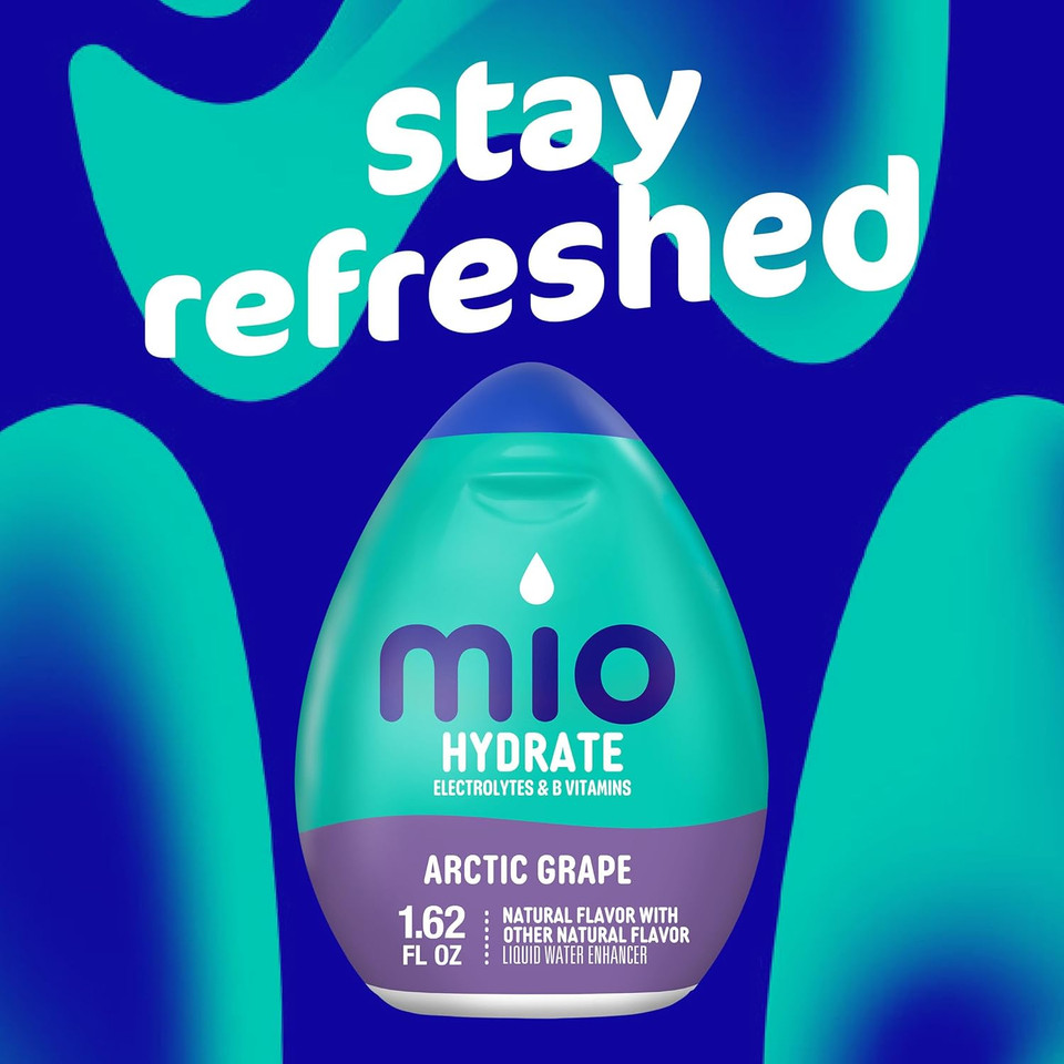 Mio Sport Electrolytes Arctic Grape Naturally Flavored Liquid Water Enhancer 1 Count 1.62 Fl Oz