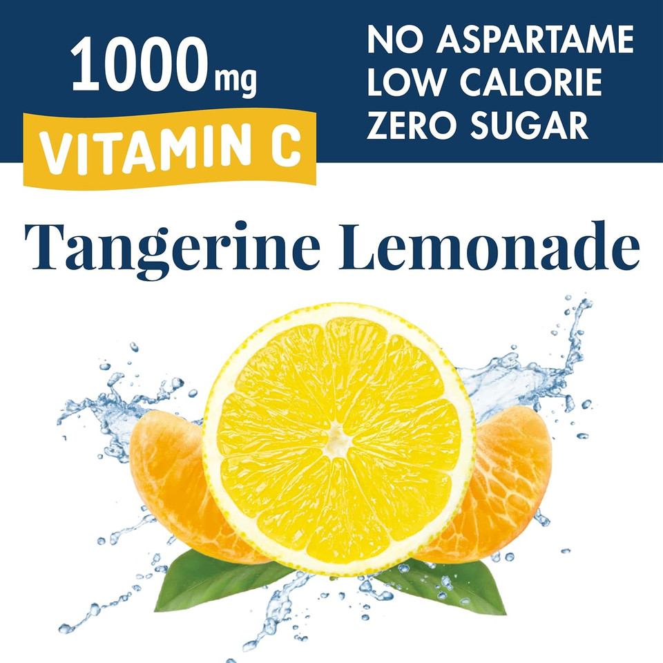 Sunkist Singles To Go Drink Mix Packets, Tangerine Lemonade, 6-Count Box  Powdered Drink Packets With 1000Mg Of Vitamin C Per Serving, 72 Total Powder Sticks