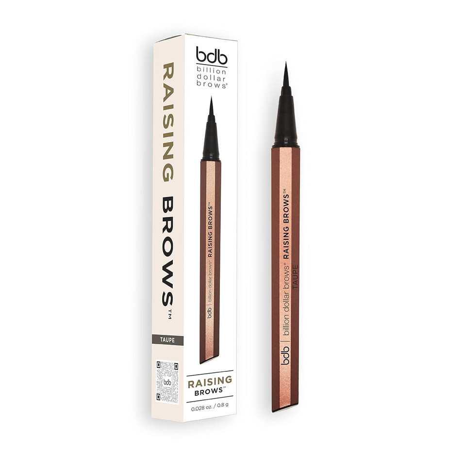 Billion Dollar Brows Raising Brows Liquid Brow Pen, Eyebrow Pen With A Microtip Applicator Creates Natural Looking Brows Effortlessly And Stays On All Day, Tauperaising Brows Liquid Brow Pen