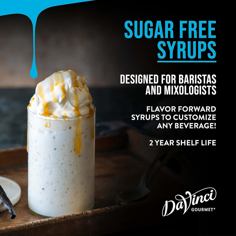 Davinci Gourmet Sugar-Free Amaretto Syrup, 25.4 Fluid Ounce (Pack Of 4)