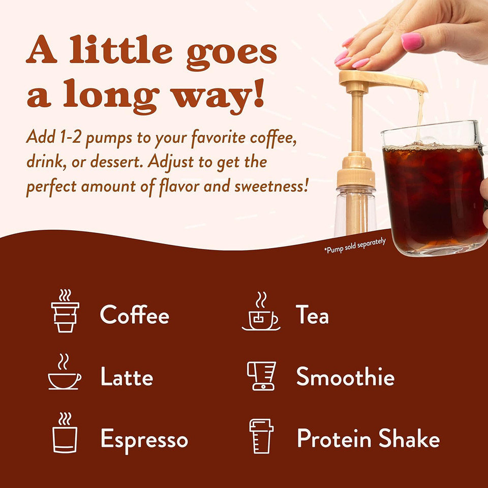 Jordan'S Skinny Syrups Sugar Free Coffee Syrup, Gingerbread Latte Flavor Drink Mix, Zero Calorie Flavoring For Lattes, Protein Shake, Food & More, Gluten Free, Keto Friendly, 25.4 Fl Oz, 1 Pack
