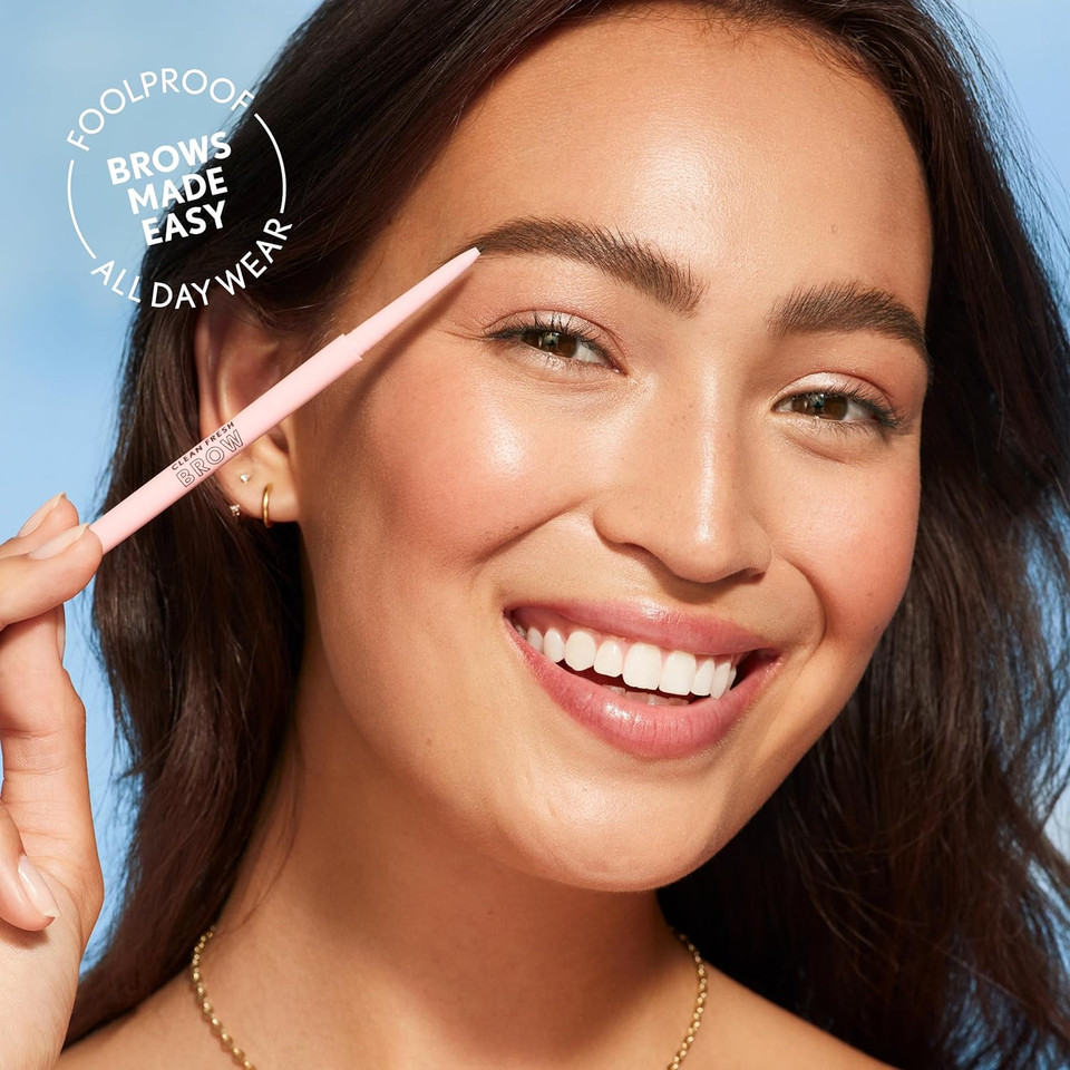 Covergirl Clean Fresh Brow Nano, 300 Auburn, Eyebrow Pencil, Ultra-Precise Tip, Waterproof, Transfer-Resistant, Built-In Spoolie, Vegan Formula, 0.001Ozauburn