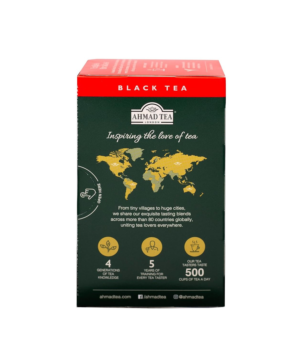 Ahmad Tea Black Tea, English Breakfast Teabags, 20 Ct (Pack Of 6) - Caffeinated & Sugar-Free