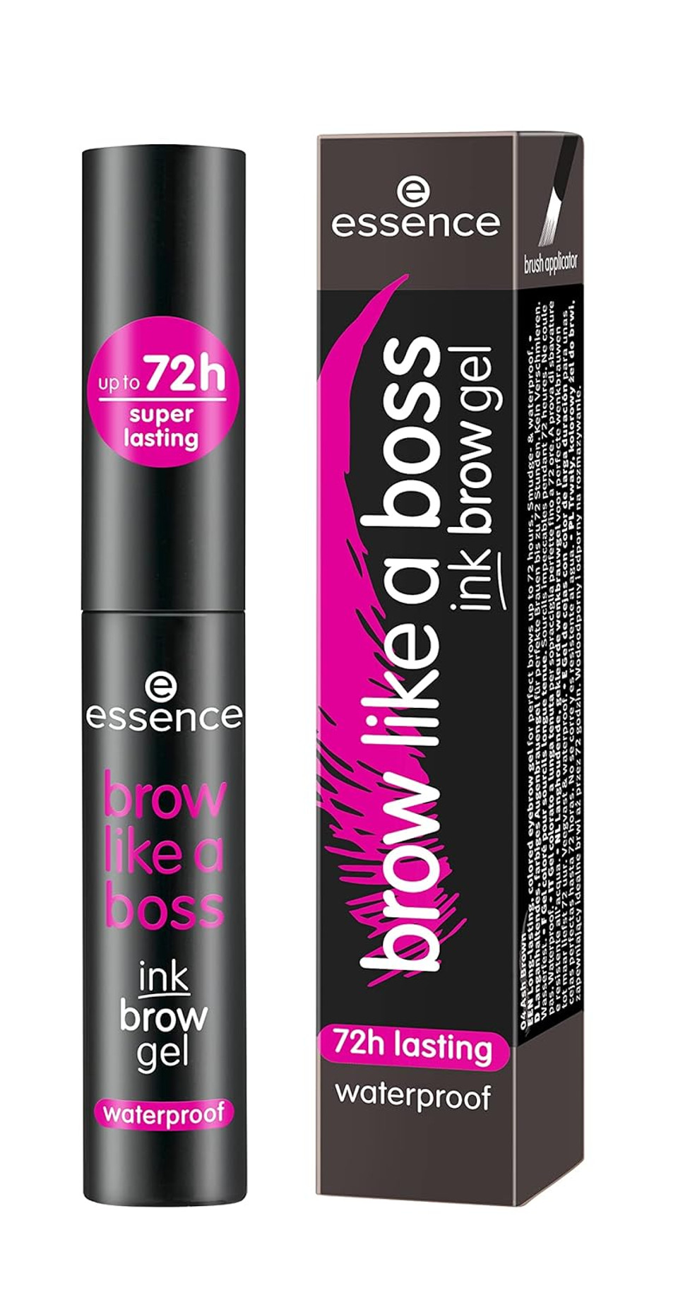 Essence | Brow Like A Boss Brow Gel | Waterproof & Smudge Proof Tinted Brow Gel | Vegan & Cruelty Free, Paraben Free (04 | Ash Brown)04 | Ash Brown