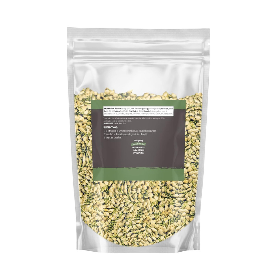 Birch & Meadow Jasmine Flower Buds And Lavender Flower Buds Bundle, 8 Oz Each, Sweet Smelling, Teas
