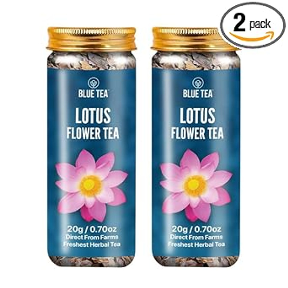 Blue Tea - Lotus Flower Tea - 1.40 Oz (Pack Of 2)
