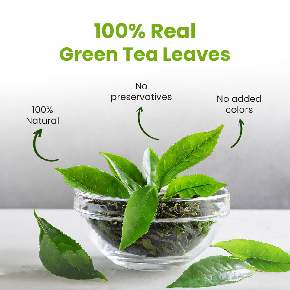 Blue Tea - Green Tea Assortment Sampler Pack (6 Flavors, 30 Plant Based Teabags) | Flower Based | Herbal Tea | Farm Fresh - Natural Ingredients- Vegan- Non-Gmo - No-Additves | Zipper Pack