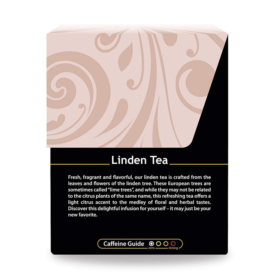 Buddha Teas Organic Linden Tea - Ou Kosher, Usda Organic, Ccof Organic, 18 Bleach-Free Tea Bags