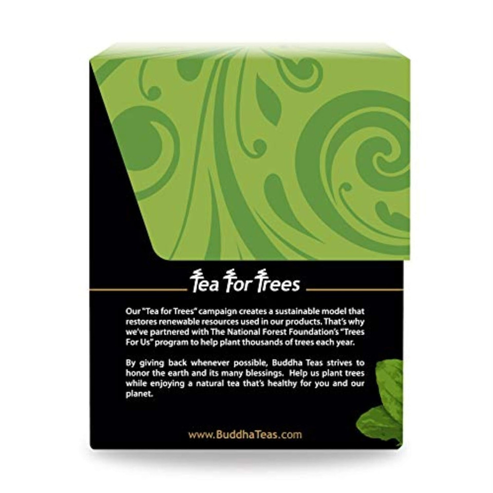 Buddha Teas Organic Plantain Leaf Tea - Ou Kosher, Usda Organic, Ccof Organic, 18 Bleach-Free Tea Bag